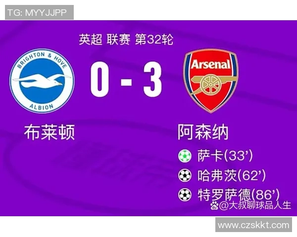 阿森纳告捷，英超积分榜上升至第七位